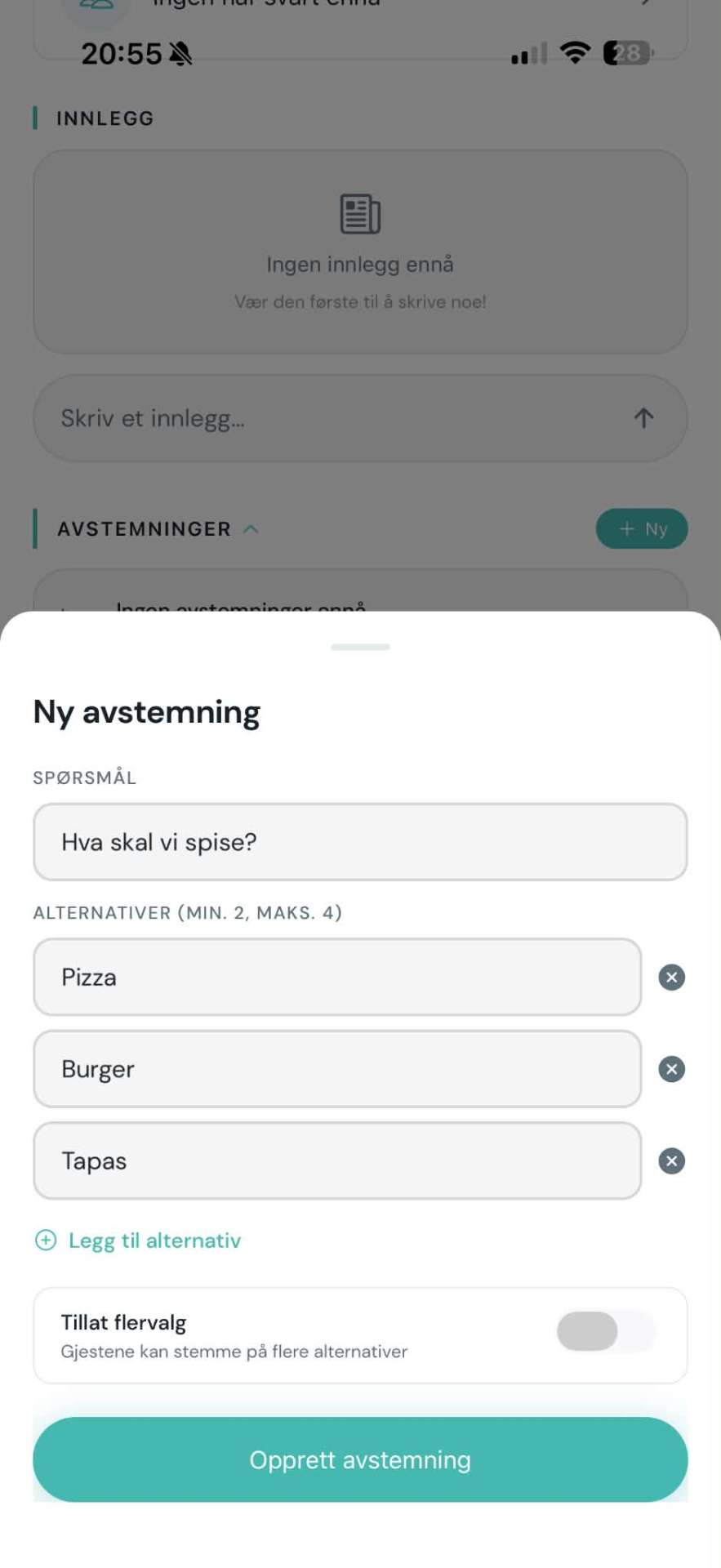 Ny avstemning
